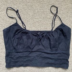 Cute black cropped top